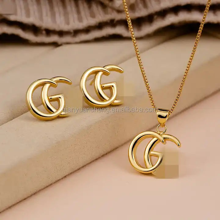 Customized 18K Gold Plated Necklace Set | Wholesale Women’s Jewelry