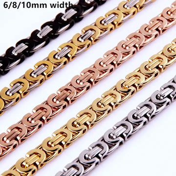 Fashionable Flat Chain Necklace