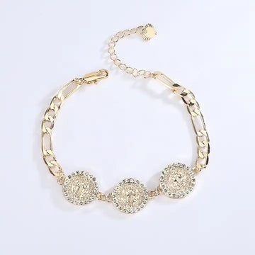 DTINA Religious Gold Bracelet – High-Quality Wholesale Jewelry