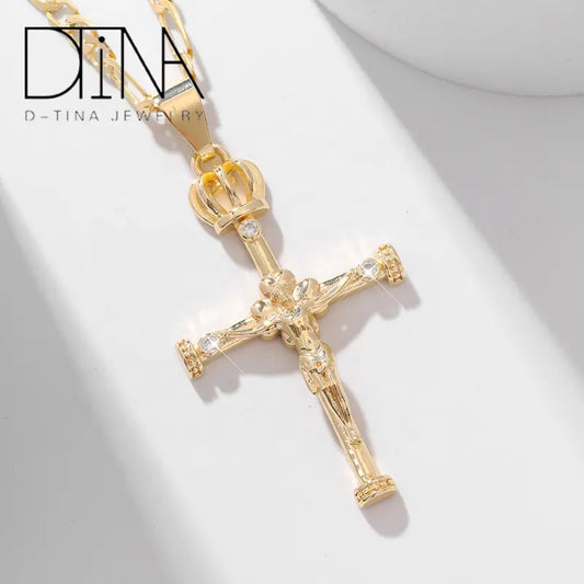 Crown Head Cross Christian Jesus Pendant for Believers