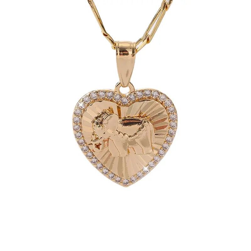 High-Quality Love Jewel Cute Elephant Pendant