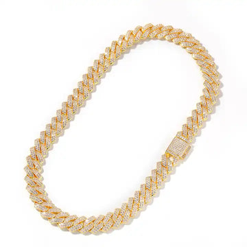 Hip-Hop 13mm CZ Cuban Link Chain Choker