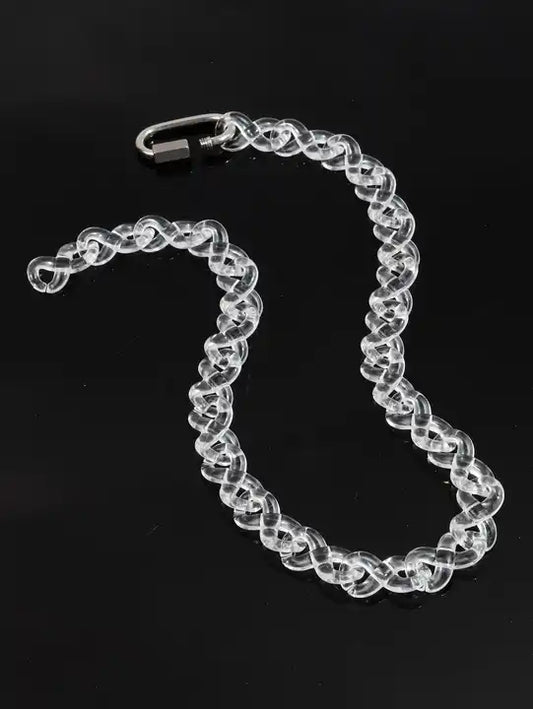 2024 Hot-Selling Clear Resin Link Necklace