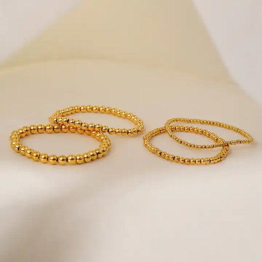 Joolim 18K PVD Gold Plated Stainless Steel Bead Bracelet