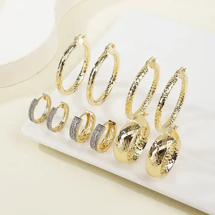 Wholesale 18K Gold Huggie Earrings | Latest Cubic Zirconia Fashion Jewelry