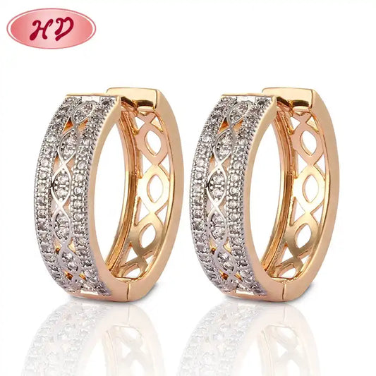 Wholesale 18K Gold Huggie Earrings | Latest Cubic Zirconia Fashion Jewelry