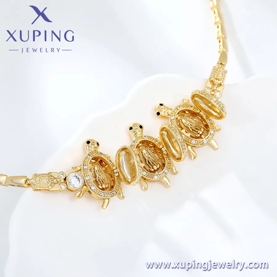 Xuping High-Quality Gold Plated Iconic Turtle Religious Bracelet Wholesale