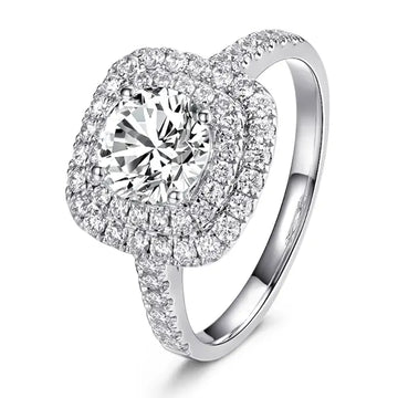 Personalized 0.3ct Oval Lab-Grown Diamond White Gold Engagement Ring