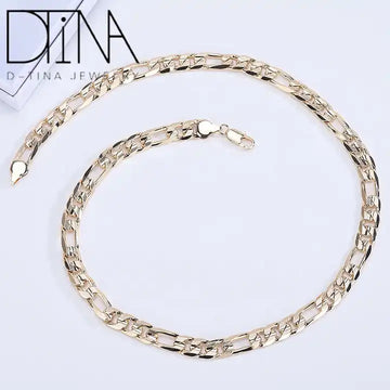 9mm Gold-Plated Necklace Chain Men & Women