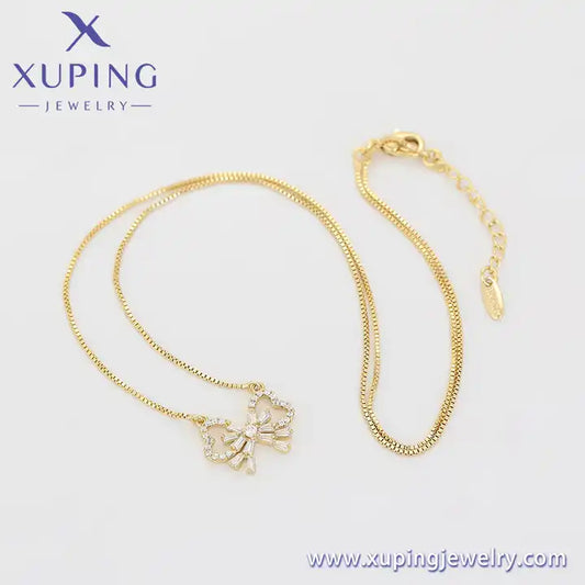 Xuping 14K Gold Butterfly Jewelry Set