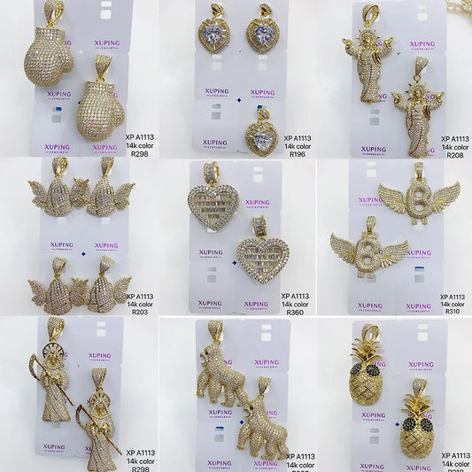 XUPING Wholesale Zircon Animal, Insect, Heart & Cross Pendants