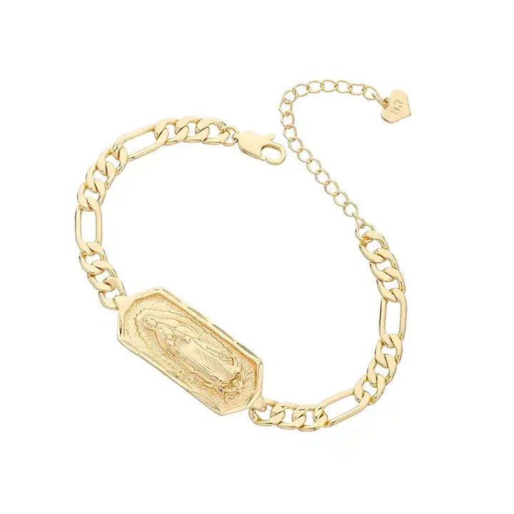 Factory Wholesale 3:1 Chain Bracelet with Notre Dame Medal Charm