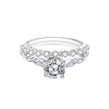 1ct Lab-Grown Diamond Rings – Bridal Wedding Engagement Sets